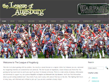 Tablet Screenshot of leagueofaugsburg.com